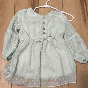 Elegant Mint Green Kids Formal Dress